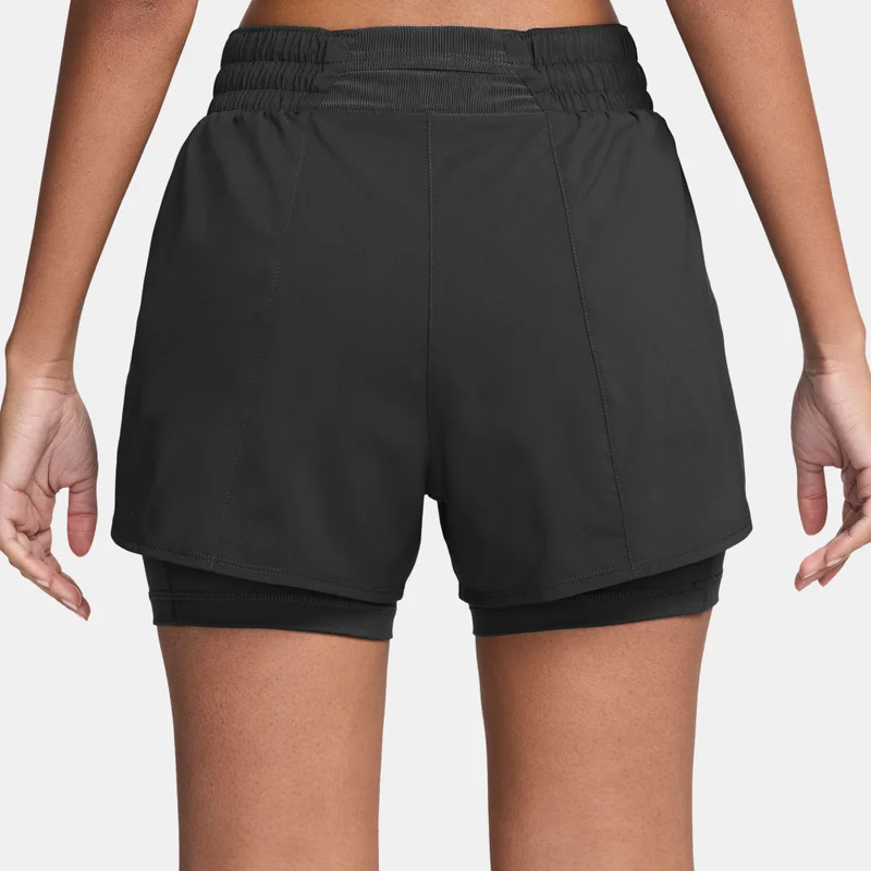 Nike Grey Women's Dri-FIT One High-Waisted 2-in-1 Shorts for Women | Best Price UAE
